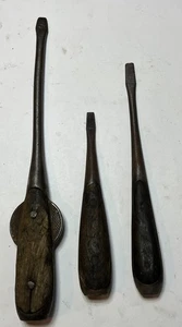 3 alte Schraubendreher mit Intarsien zum Restaurieren gebraucht - Bild 1 von 8