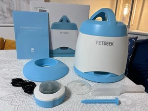 PETGEEK IQ Treat Dispenser Blu Interattivo Cane Puzzle Giocattolo Usato Completo - Foto 1 di 23