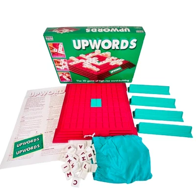UpWords by Parker Games 1996 Vintage Board Game 3D Letter Word Building Complete - Image 1 of 4