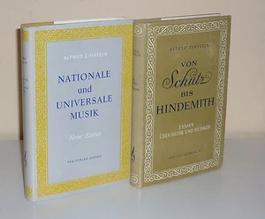 Alfred Einstein: Essays über Musik und Musiker. 2 Bände - Picture 1 of 1