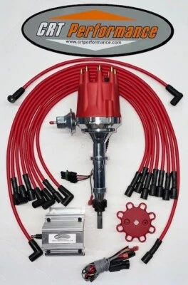 COSECHADORA INTERNACIONAL 266 304 392 V8 HEI Distribuidor ROJO + Bobina 60K + Cables EE. UU. Foto 1 de 4