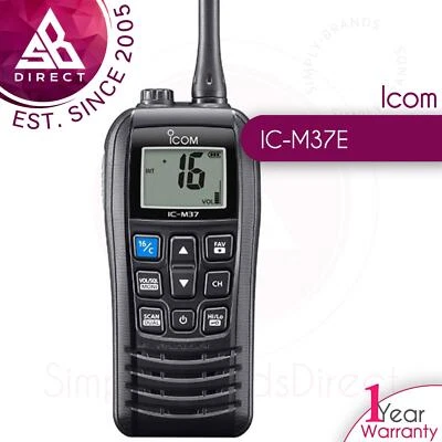 Icom IC-M37E Buoyant VHF Marine Handheld Radio Transceiver│6W RF│700 mW o/p│IPX7 - Image 1 of 4