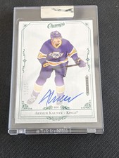 2020-21 UPPER DECK UD CLEAR CUT ARTHUR KALIYEV C-AK #ed 15/25 ROOKIE AUTO CHAMPS