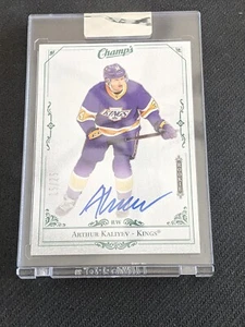 2020-21 UPPER DECK UD CLEAR CUT ARTHUR KALIYEV C-AK #ed 15/25 ROOKIE AUTO CHAMPS - Picture 1 of 2
