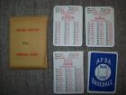 Original 1972 APBA Baseballkarten mit XBs & Master Game Symbole komplett