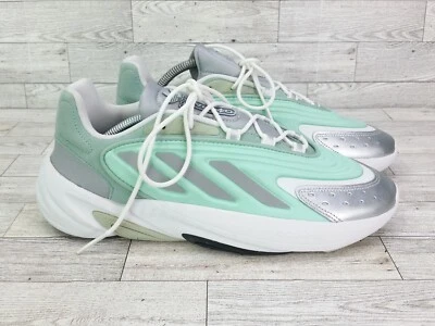 Women's Adidas Ozelia W Hazy Green Silver Metallic GX3669 Size 10 Sneakers Shoes - Image 1 of 4