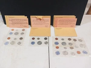 1961, 1962, 1963 US Treasury Department Mint Coin Proof Set (X8) LOT (2 Sealed) - Picture 1 of 7