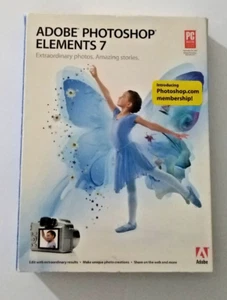 Adobe Photoshop Elements 7 Software W/ Serial Number & Booklet - Picture 1 of 4