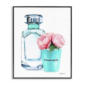 Stupell Industries agp-170 Stupell Home D&#233;cor Teal Blue Perfume Wall Art, 2 - Picture 1 of 9