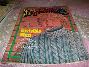 Dynamite Magazine, 1975,# 18, INVISIBLE MAN (DAVID MCCALLUM), Greeting Cards