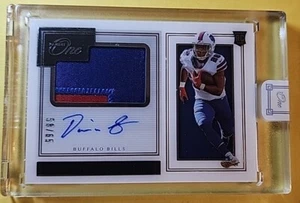2019 Panini One Devin Singletary Rookie Patch Auto /65 Game Worn Patch Bills - Picture 1 of 2
