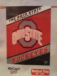 The Ohio State University Buckeyes Wincraft Sports 27" X 37" OSU Vertical Flag - Picture 1 of 5
