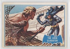 1989 Topps Deluxe Reissue Edition Blue Bat Batman The Grim Gladiator #7B 2u3