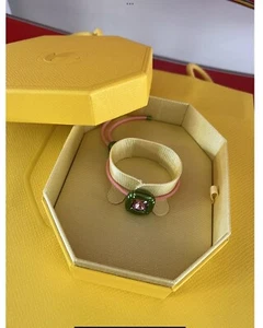 Swarovski Dulcis Bracelet Cushion Cut Rose Gold Tone With Pink Cord BNIB💕 - Picture 1 of 7