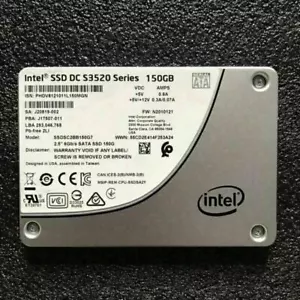 150GB SSD Intel DC S3520 6Gb/s 2.5INCH SATA SSD SSDSC2BB150G7 Solid State Drive - Picture 1 of 3