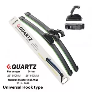 Front Wiper Blade Pair For Renault Master(incl X62) 2011-2016 - Picture 1 of 1