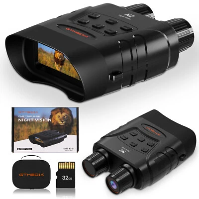 US GTMEDIA N2 4K Night Vision Goggles Infrared Binoculars IR Camera For Hunting - Image 1 of 4
