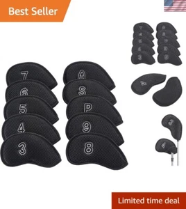 Thick Mesh Golf Club Head Covers Pack for Iron Protection - Set of 10 - Picture 1 of 6