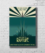 C1949 Game Welcom To Rapture Bioshock Art Silk Poster 20x30 24x36inch