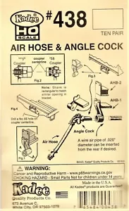 HO Scale Kadee #438 Air Hose & Angle Cock Detail Parts (20) pcs - Picture 1 of 2
