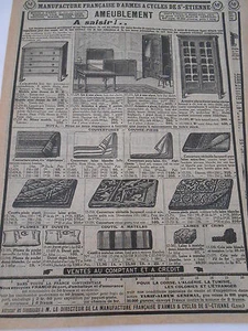 Publicité Ancienne 1928 Articles Ameublement Commode Couverture Duvets - Foto 1 di 1