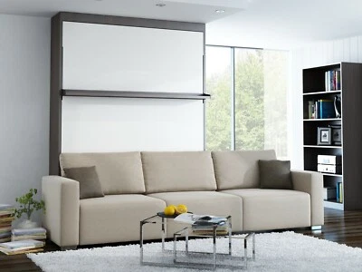 Schrankbett Wandbett mit Sofa Leggio Linea STD-dlugie 90 x 200 cm Weiß - Bild 1 von 4