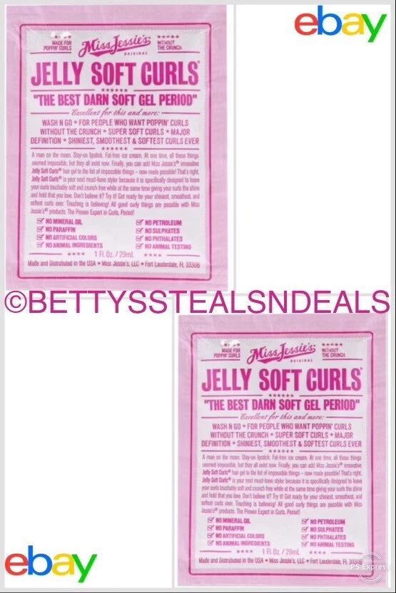 DOS (2) PAQUETES DE VIAJE DE MUESTRA DE RIZOS SUAVES DE GELATINA MISS JESSIES 1 fl oz X2 Envío y devolución gratuitos Foto 1 de 1