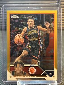 2023 Topps Chrome McDonald’s All American Gold Jeremy Fears Jr #46/50