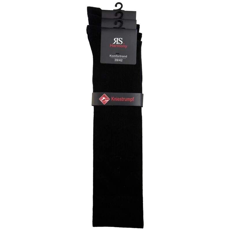 RS. Harmony 6 Paar Baumwollsocken Für Herren, Übergröße 47-54 – Weicher Softrand, Handgekettelt, Verstärkt