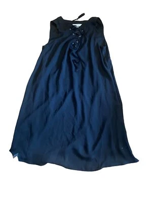 Vestido para mujer Krazy Kat sin mangas con corbata y acampanado negro (talla: M) Foto 1 de 3