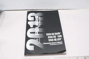 2013 Polaris 550 IQ Shift, 136, LXT Owners Safety & Maintenance Manual - Picture 1 of 2