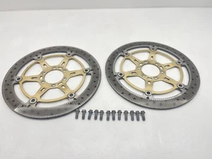 2009 Aprilia Mana 850 Front Brake Disc Rotors Set Mount Bolts Assembly Mana850 - Picture 1 of 6