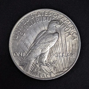 1922 Liberty Peace One Dollar Standing Eagle USA Antique Round Coin - Picture 1 of 4