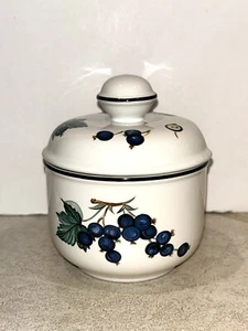 Villeroy And Boch Malaga Blueberry Covered Sugar Bowl - Picture 1 of 5