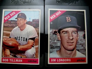 1966 Topps Mint Bob Tillman #178, (2) Jim Longborg #93, Dave Morehead #135 - Bild 1 von 4