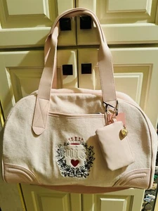 NWT Juicy Couture Juicy Pink Heritage Weekender Duffle Bag - Picture 1 of 6