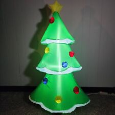 Árbol de Navidad inflable Gemmy soplado por aire 4 ft iluminado #1292357 verde sin caja