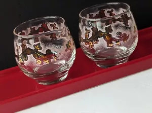 Vintage Libbey Glass Duchess Pink Gold Foil Vine Leaves CREAM SUGAR Cup Bowl - Picture 1 of 11