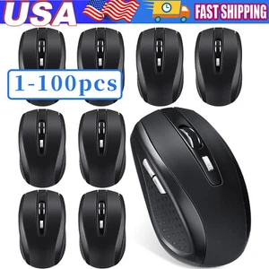 Wireless Optical Mouse Mice 2.4GHz USB Receiver For Laptop PC Computer DPI lot - Picture 1 of 21
