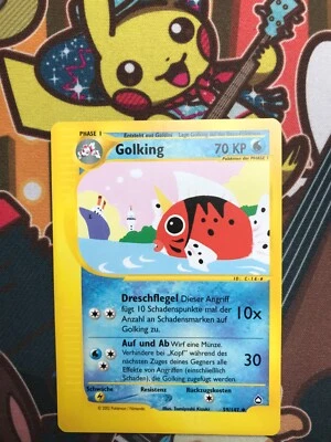 Golking 59/147 Aquapolis deutsch Pokemon Karten NM+ - Bild 1 von 2