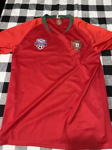 CP Sport Portugal Soccer Football Jersey 2008-2010 Home Red Men's Size Medium - Picture 1 of 6