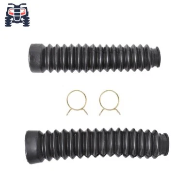 САПОГИ с передним амортизатором вилки - черные подходят для Honda ATC большие красные 250ES 1985-1987 НОВЫЕ - Изображение 1 из 4