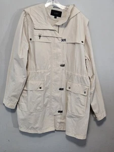 J. Crew Lightweight Utility Jacket Cream Relaxed Fit Damen Gr. XXLT - Bild 1 von 9