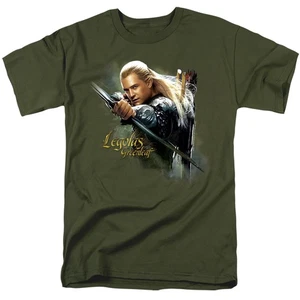 The Hobbit 2 Desolation Of Smaug Legolas Greenleaf Licensed Adult T-Shirt - Picture 1 of 2