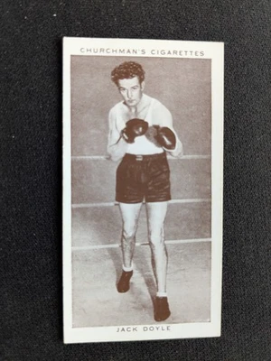 1938 Churchman Boxing Personalities Card # 13 Jack Doyle (EX) - Image 1 of 3