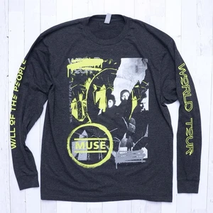 Camiseta Muse Will of the People 2023 Gira Mundial Banda de Conciertos Usada en Excelente Condición XL - Imagen 1 de 5