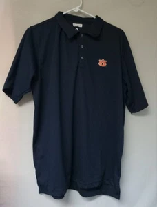 Auburn University Men's L Polo Shirt Black Activewear College Golf NCAA - Picture 1 of 4