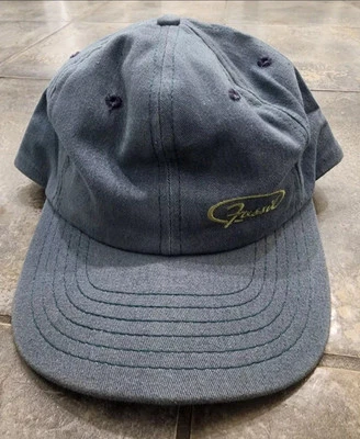 Vintage Fossil Watch Snapback Blue Cap/Hat Embroidered Logo Made In USA  - Image 1 of 4