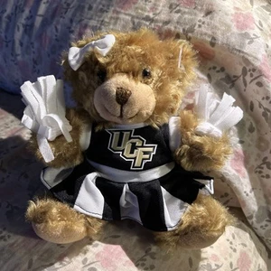 Kleiner Plushland Plüsch Golden Teddybär mit UCF Florida Cheerleader Outfit - Bild 1 von 24