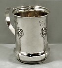 English Sterling Silver HAND CRAFTED Mug       1913 EDWARD E. JONES
